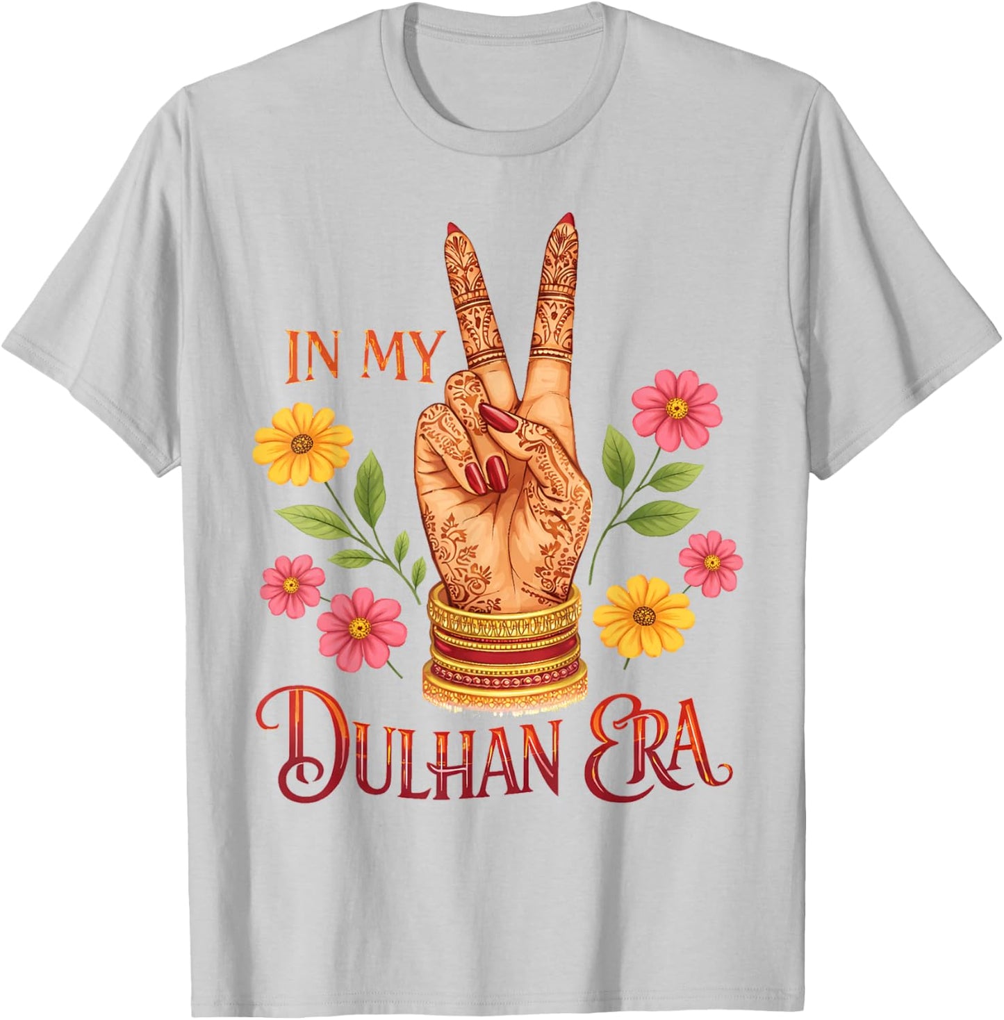 Dulhan Indian Bride to Be Bachelorette Party Wedding Desi T-Shirt - T-Shirt | Ash