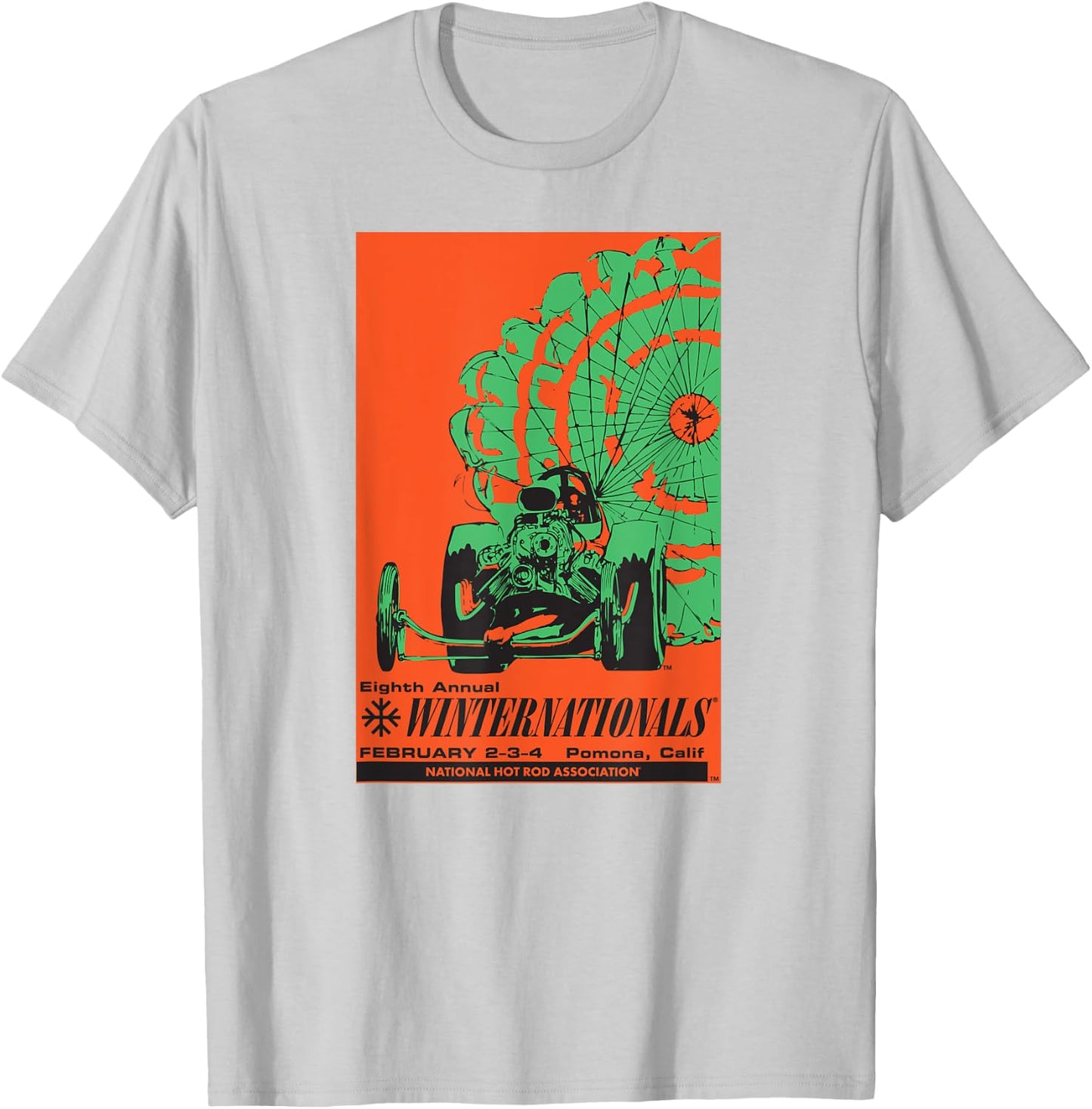 NHRA 1968 Winternationals T-Shirt - T-Shirt | Ash