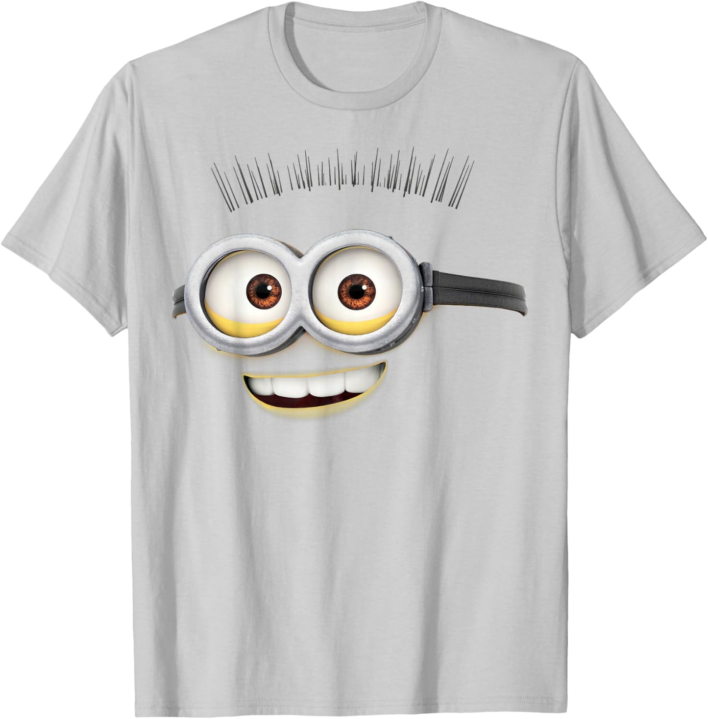 Despicable Me Minions Jerry Open Smile Graphic T-Shirt - T-Shirt | Ash