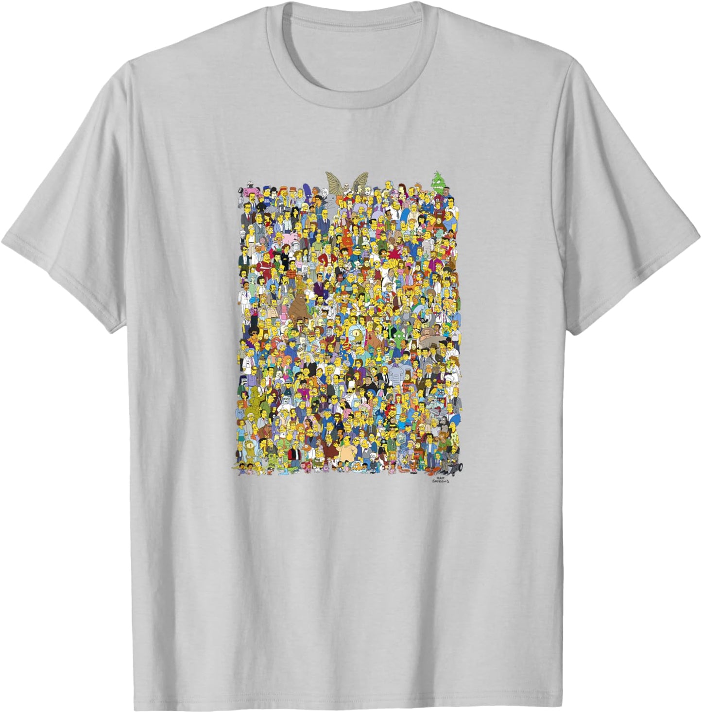 The Simpsons All The Characters T-Shirt - T-Shirt | Ash