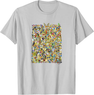 The Simpsons All The Characters T-Shirt - T-Shirt | Ash