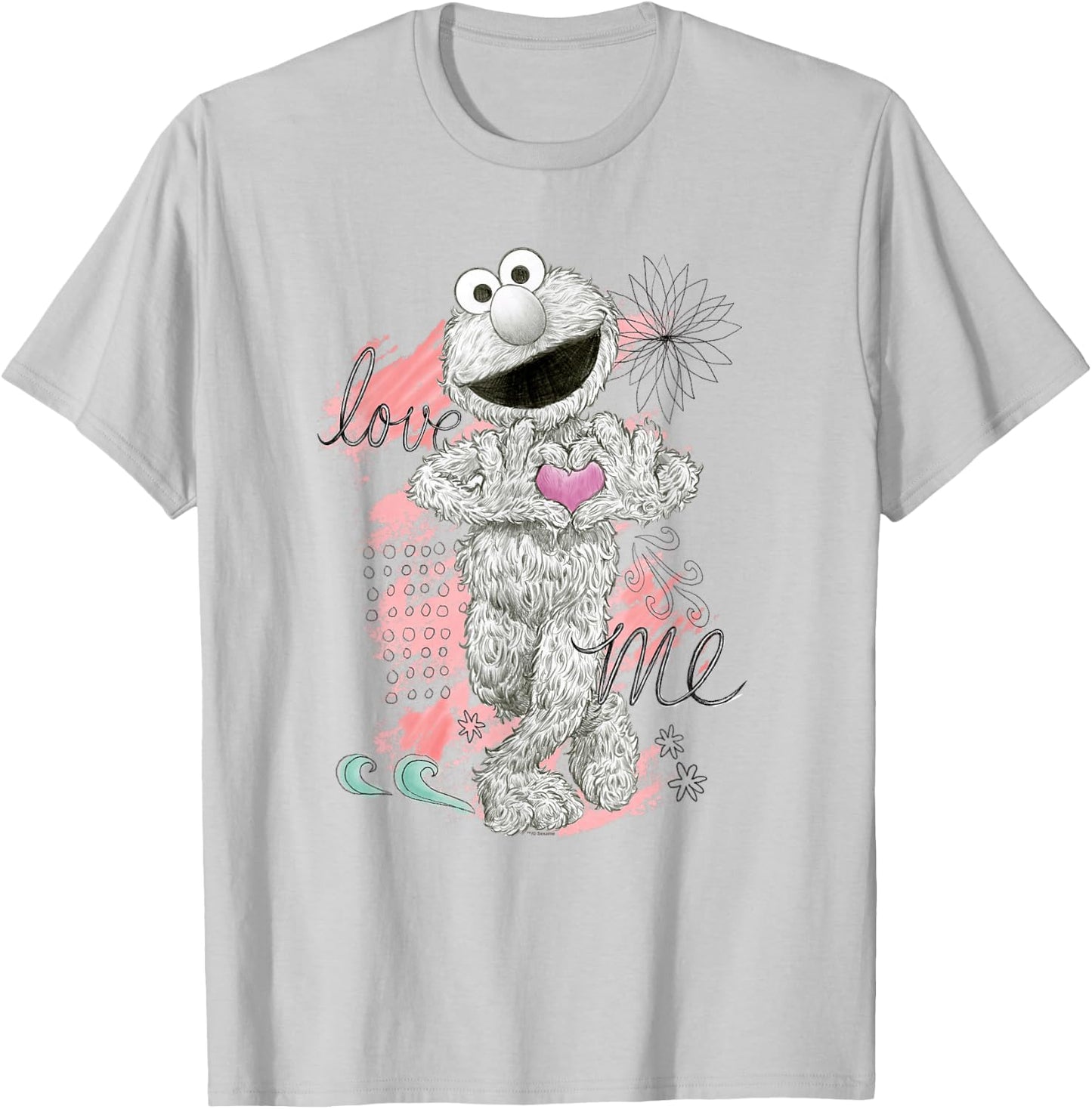 Sesame Street Elmo Love Me T-Shirt - T-Shirt | Ash