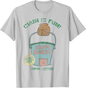 SpongeBob SquarePants The Chum Bucket T-Shirt - T-Shirt | Ash