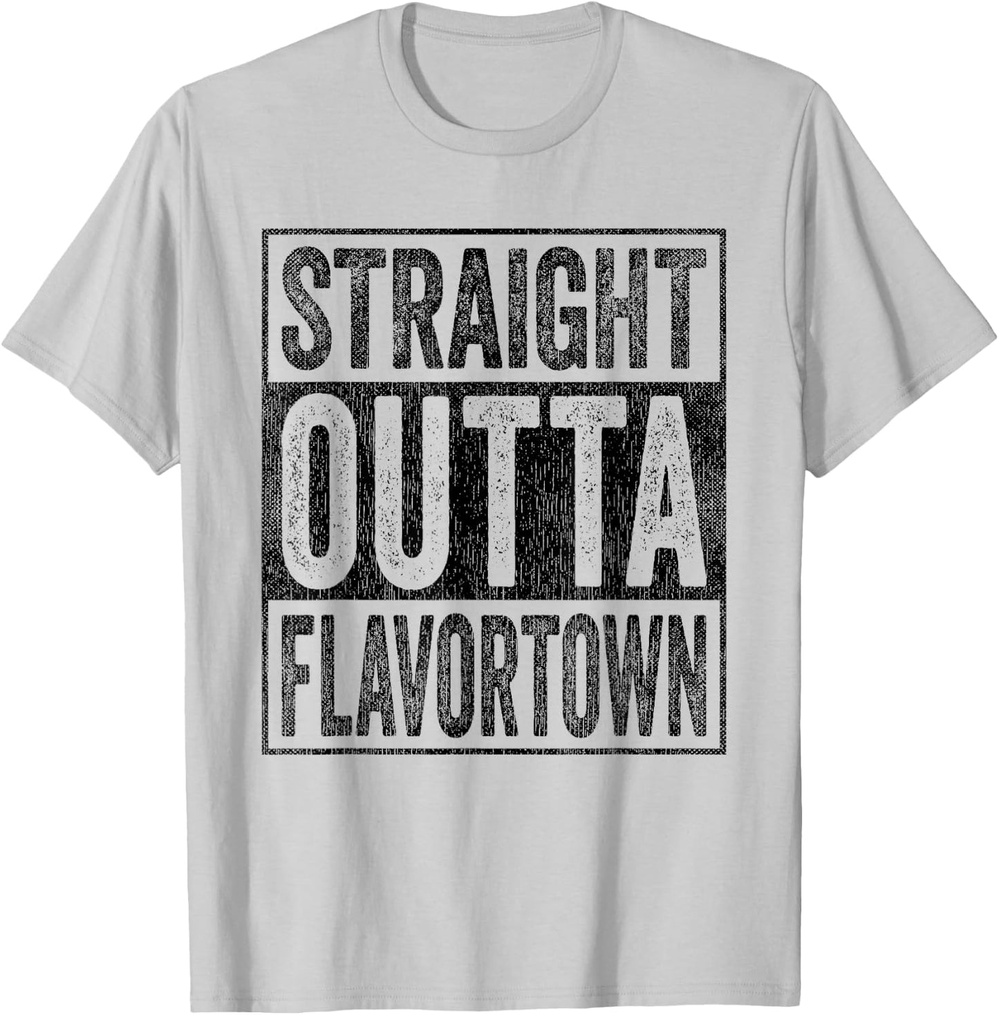 Flavor-Town Straight Outta Flavortown American Food Culture T-Shirt - T-Shirt | Ash