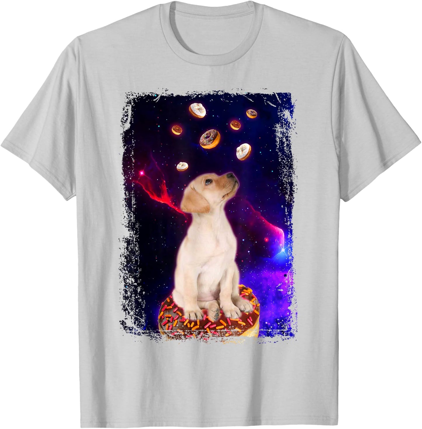 Lab Shirt Boys Girls Lab Space Dog - Puppy Lovers Kid Girl T-Shirt - T-Shirt | Ash
