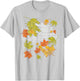 Fall Autumn Leaves Thanksgiving Nature Botanical Fall T-Shirt - T-Shirt | Ash