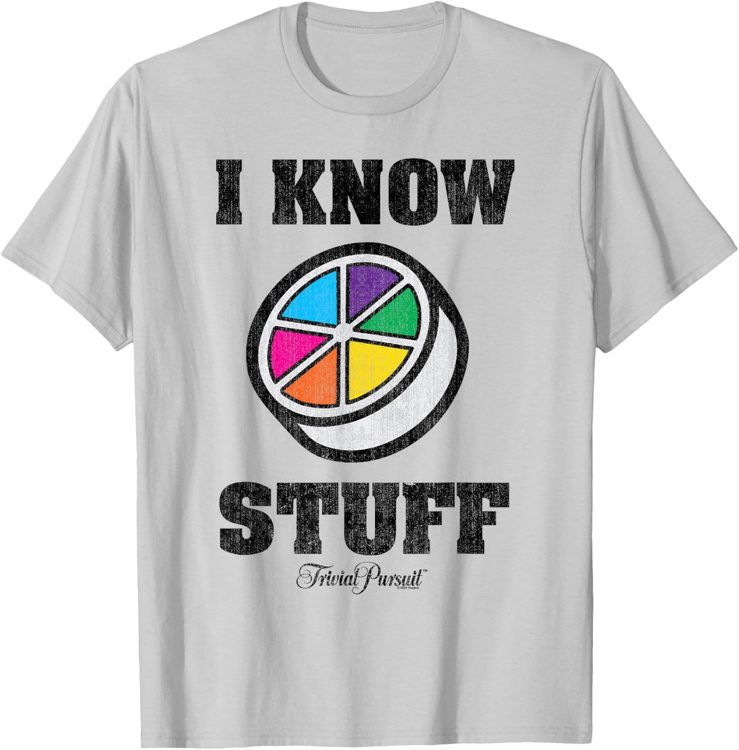 Trivial Pursuit I Know All of the Stuff T-Shirt - T-Shirt | Ash