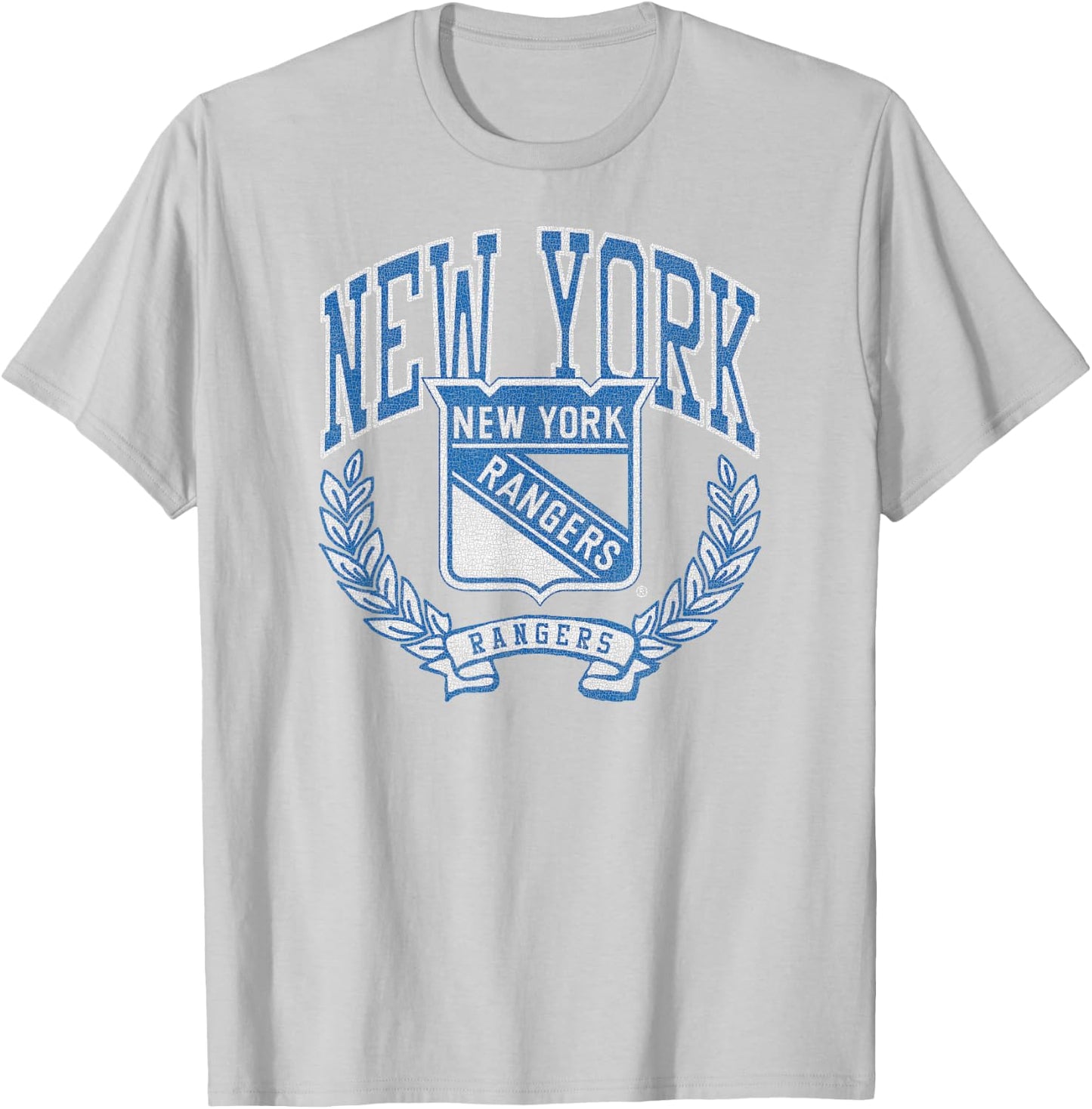 New York Rangers Vintage Victory Red Officially Licensed T-Shirt - T-Shirt | Ash
