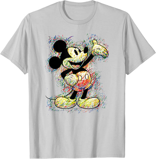 Disney - Mickey Mouse Sketch T-Shirt - T-Shirt | Ash