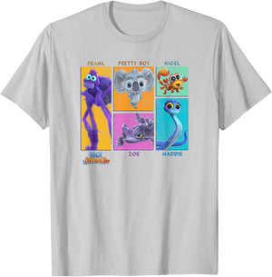 Back to The Outback Character Panels T-Shirt - T-Shirt | Ash