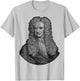 Sir Isaac Newton Face Portrait Gravity Science T-Shirt - T-Shirt | Ash