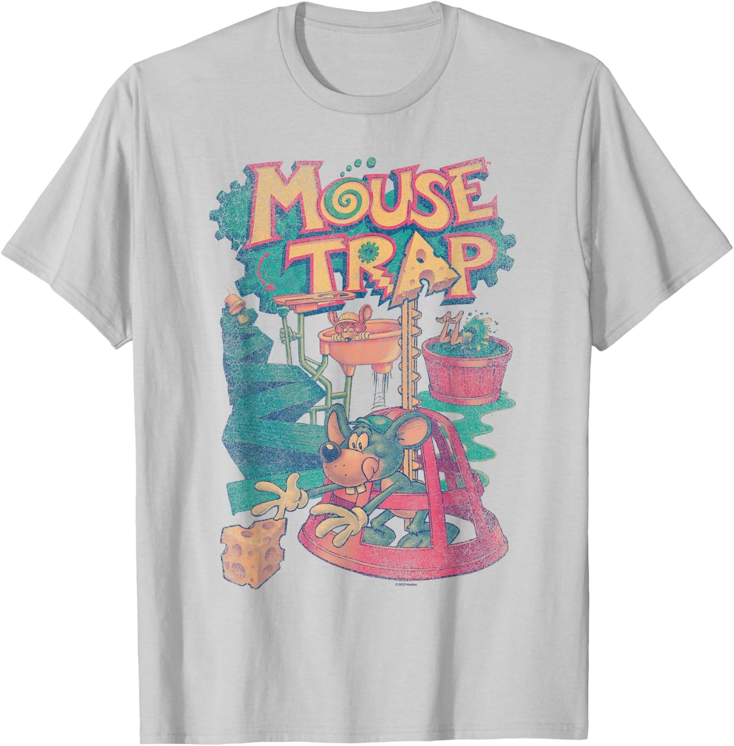 Mouse Trap Contraption T-Shirt - T-Shirt | Ash