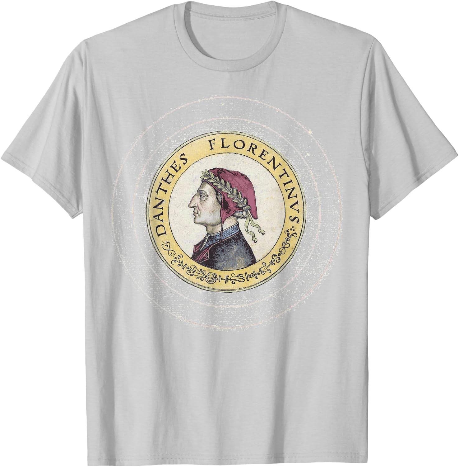 Dante Alighieri Italian Italy Divine Comedy Purgatory, Light T-Shirt - T-Shirt | Ash