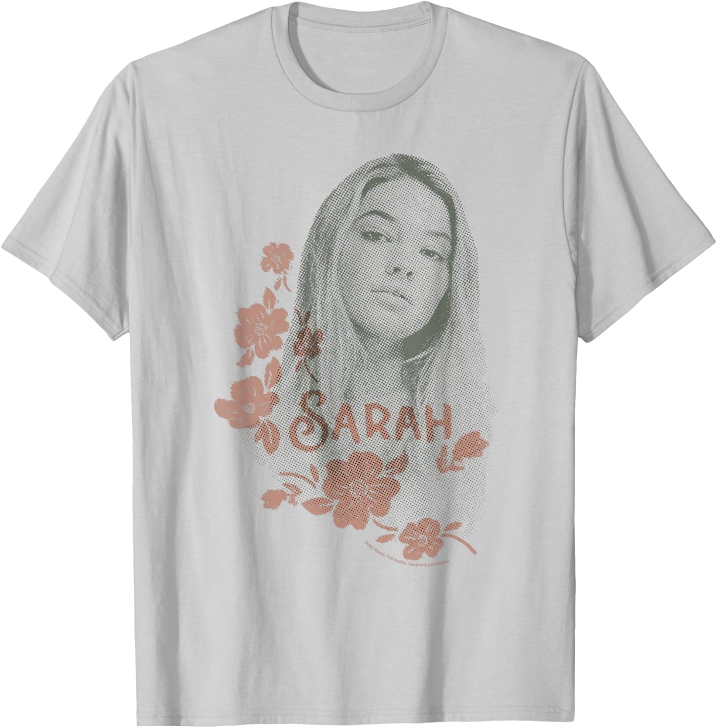 Outer Banks Sarah Floral Portrait T-Shirt - T-Shirt | Ash