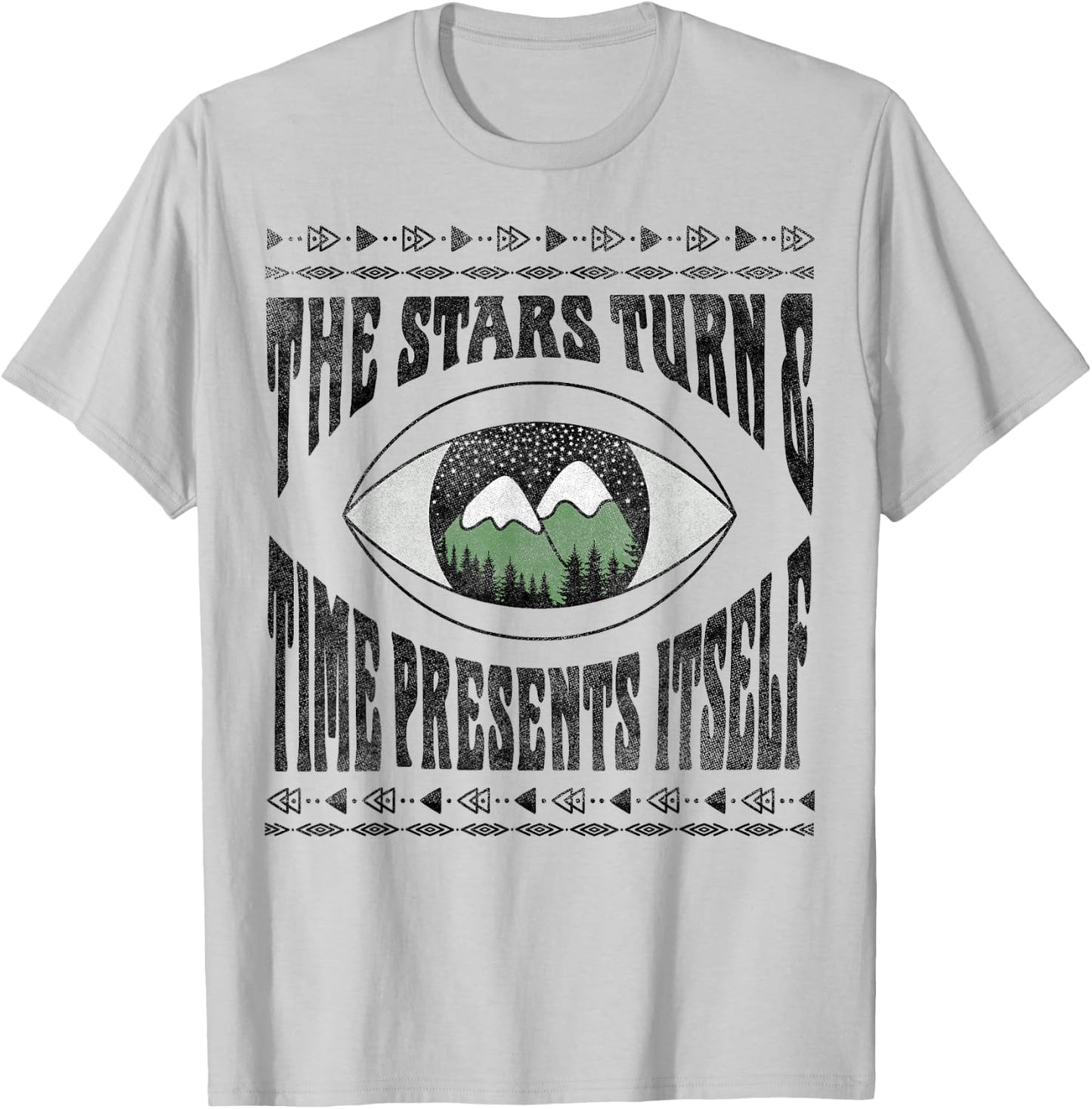 Twin Peaks Stars Turn & Time Presents Itself Graphic T-Shirt - T-Shirt | Ash