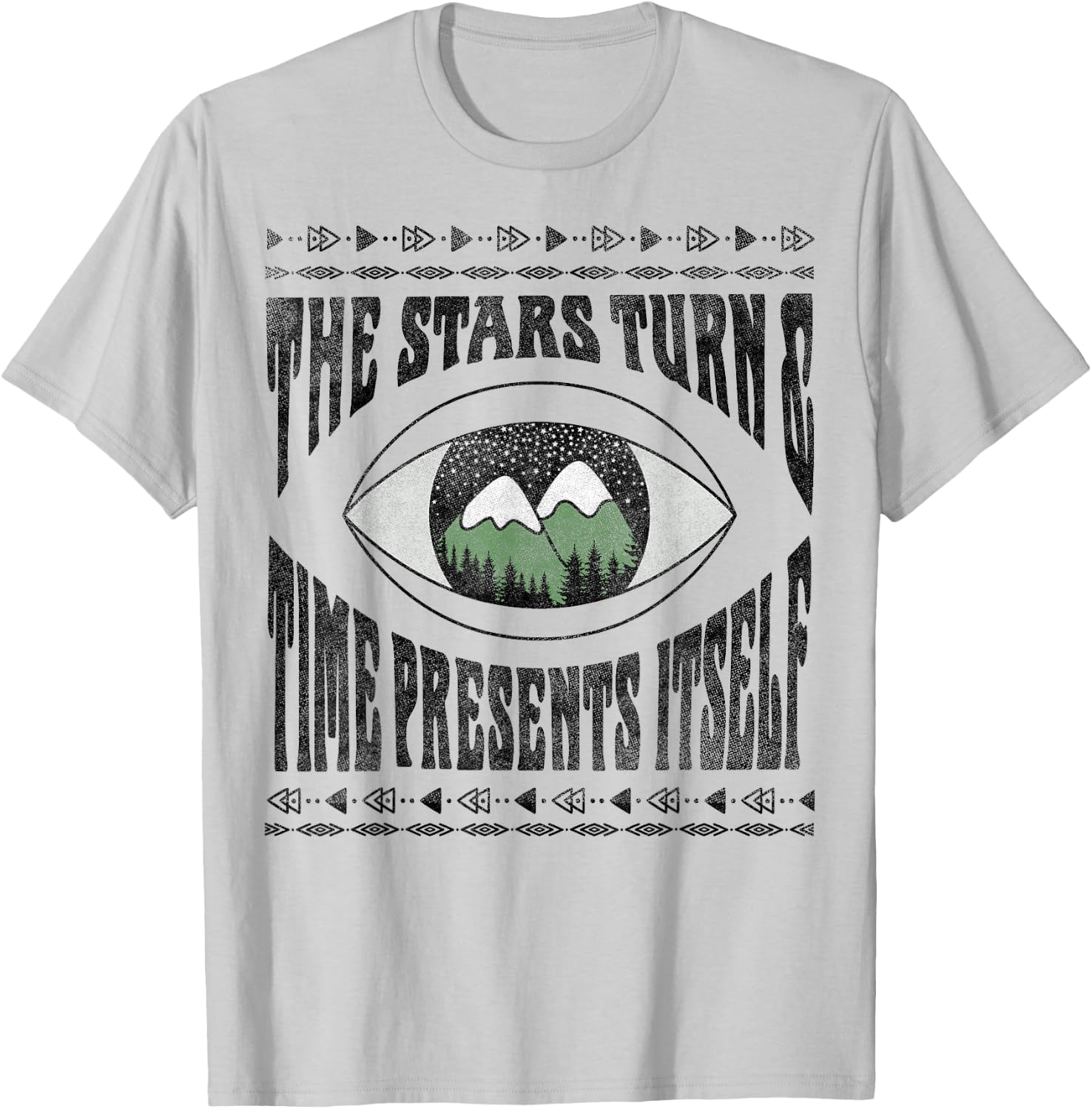 Twin Peaks Stars Turn & Time Presents Itself Graphic T-Shirt - T-Shirt | Ash