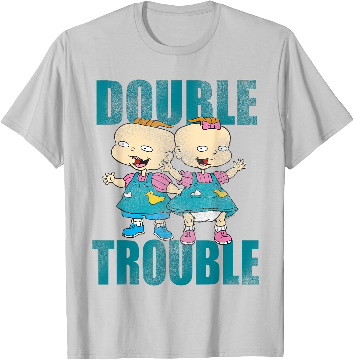 Rugrats Phil and Lil Double Trouble T-Shirt - T-Shirt | Ash