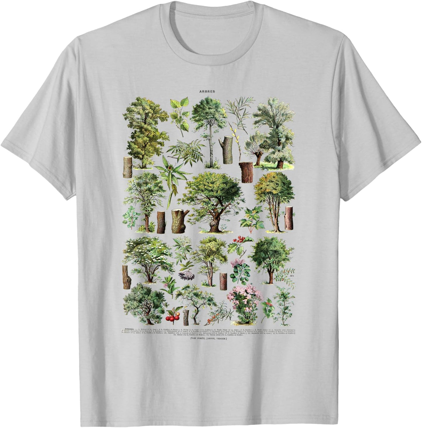 Garden Flowering Trees nature poster, tree Arboretum T-Shirt - T-Shirt | Ash