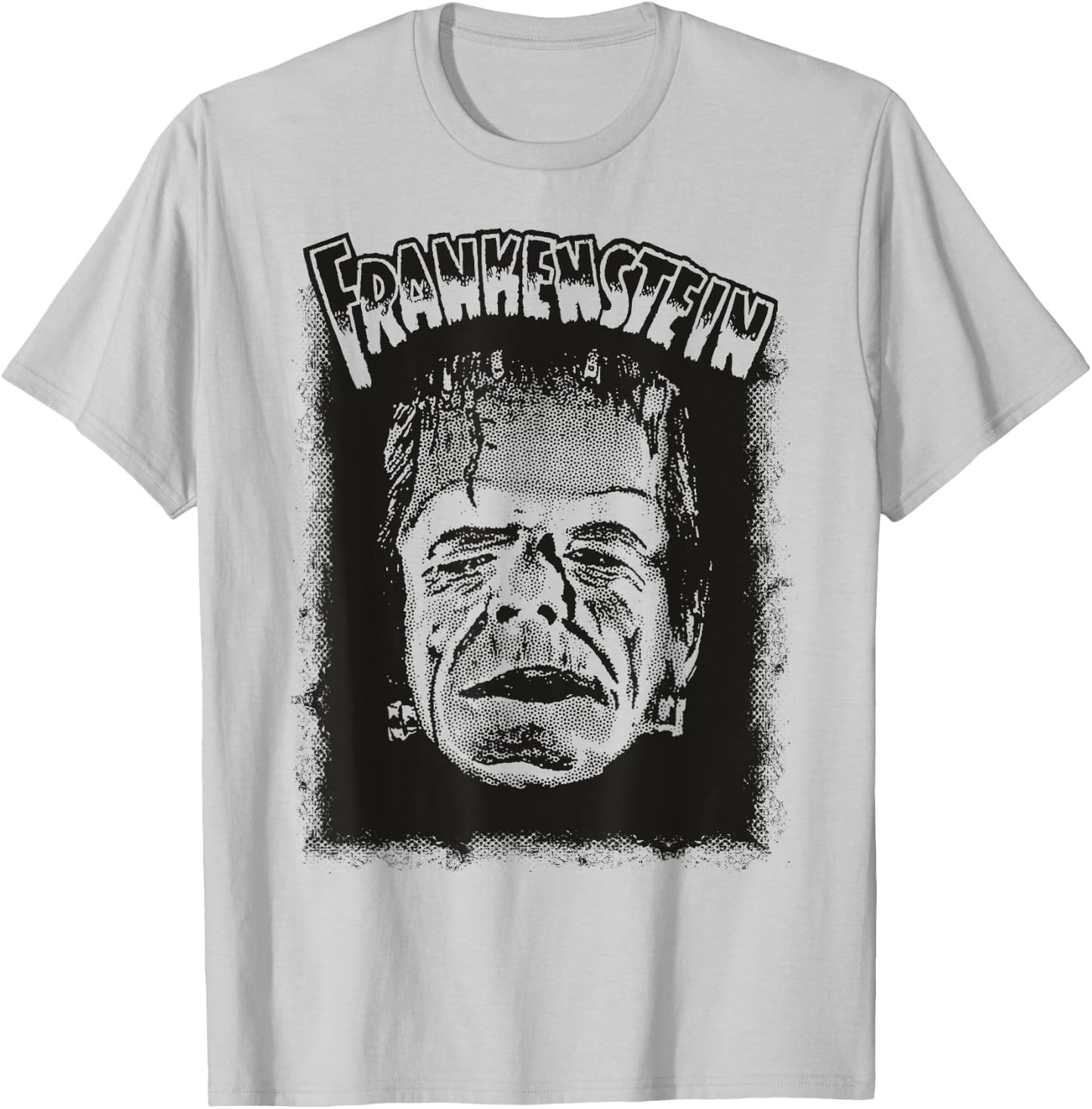 Vintage Horror Movie Monster Halloween Frankenstein Monster T-Shirt - T-Shirt | Ash