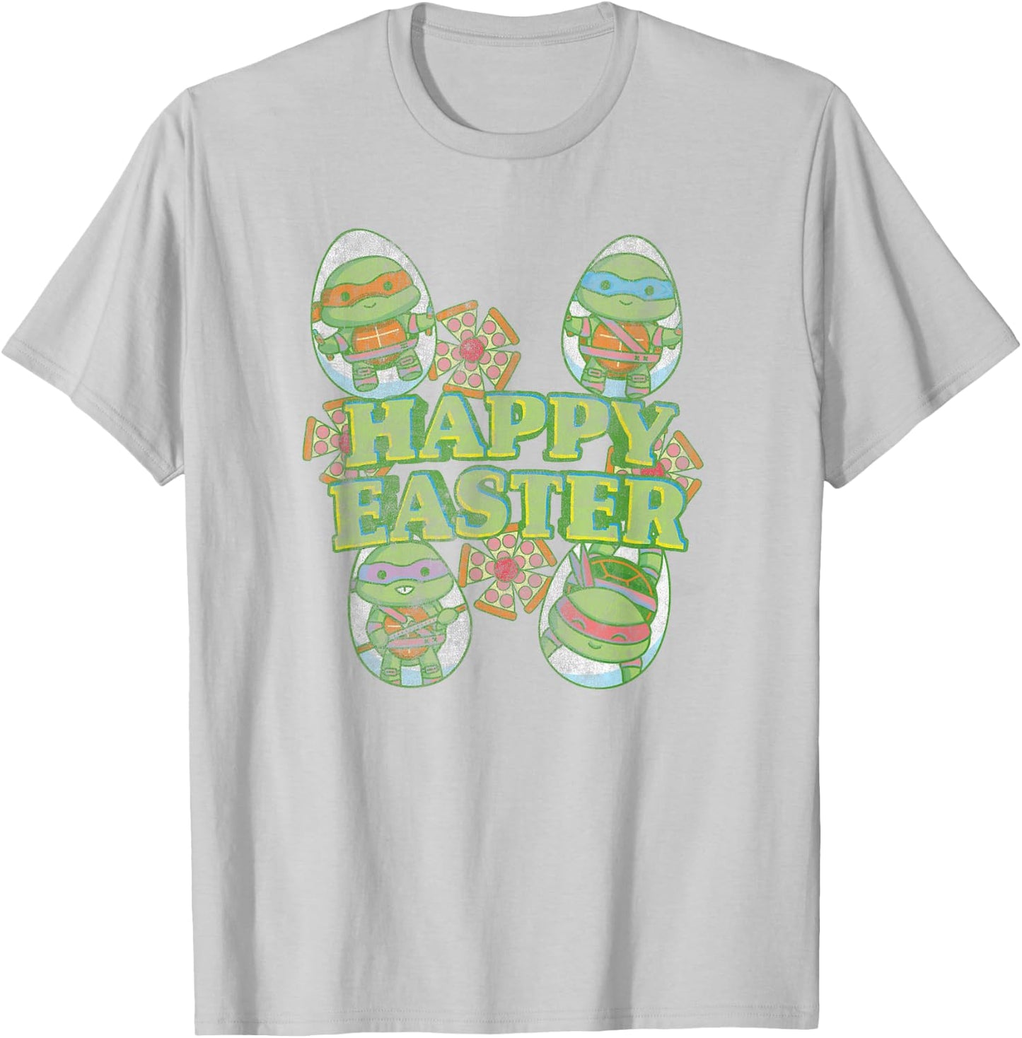 Teenage Mutant Ninja Turtles Happy Easter Turtle Eggs T-Shirt - T-Shirt | Ash