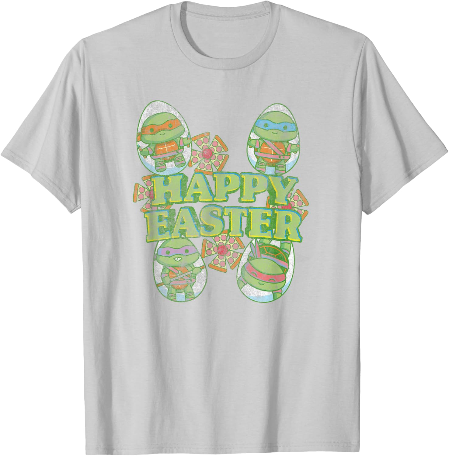 Teenage Mutant Ninja Turtles Happy Easter Turtle Eggs T-Shirt - T-Shirt | Ash