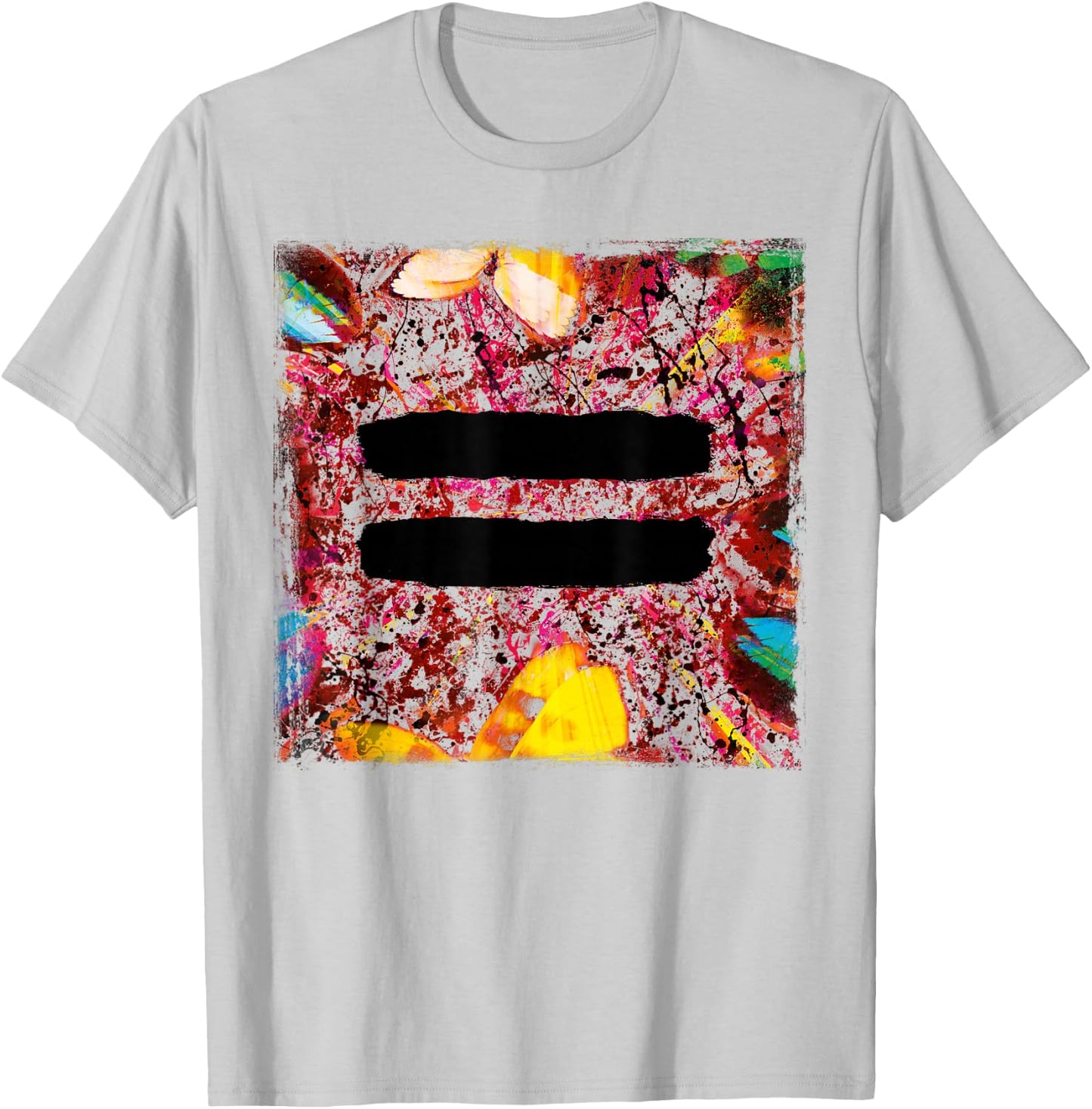 Ed Sheeran Equals Splattered Cover T-Shirt - T-Shirt | Ash