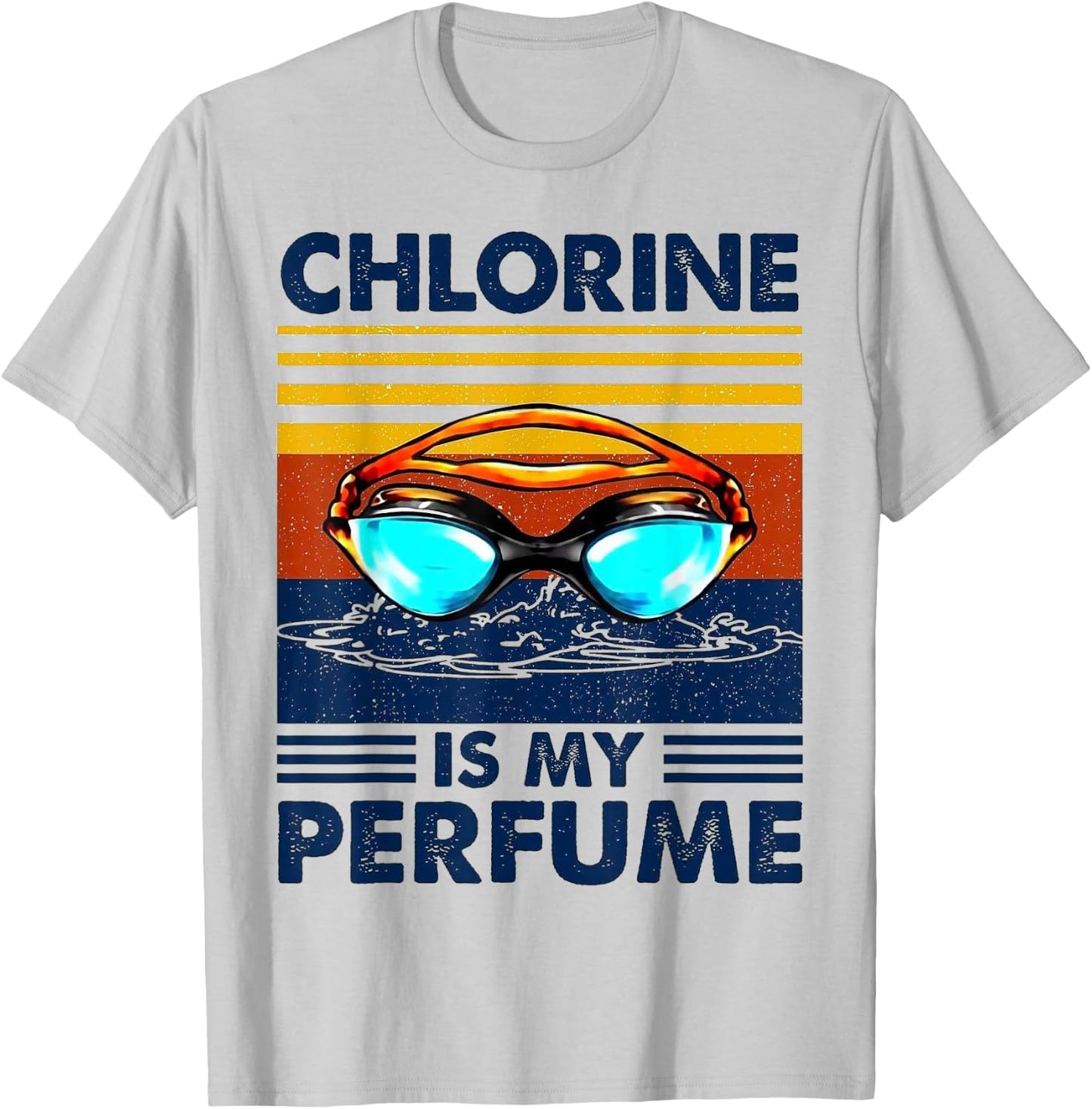 Chlorine Is my Perfume Retro Vintage T-Shirt - T-Shirt | Ash