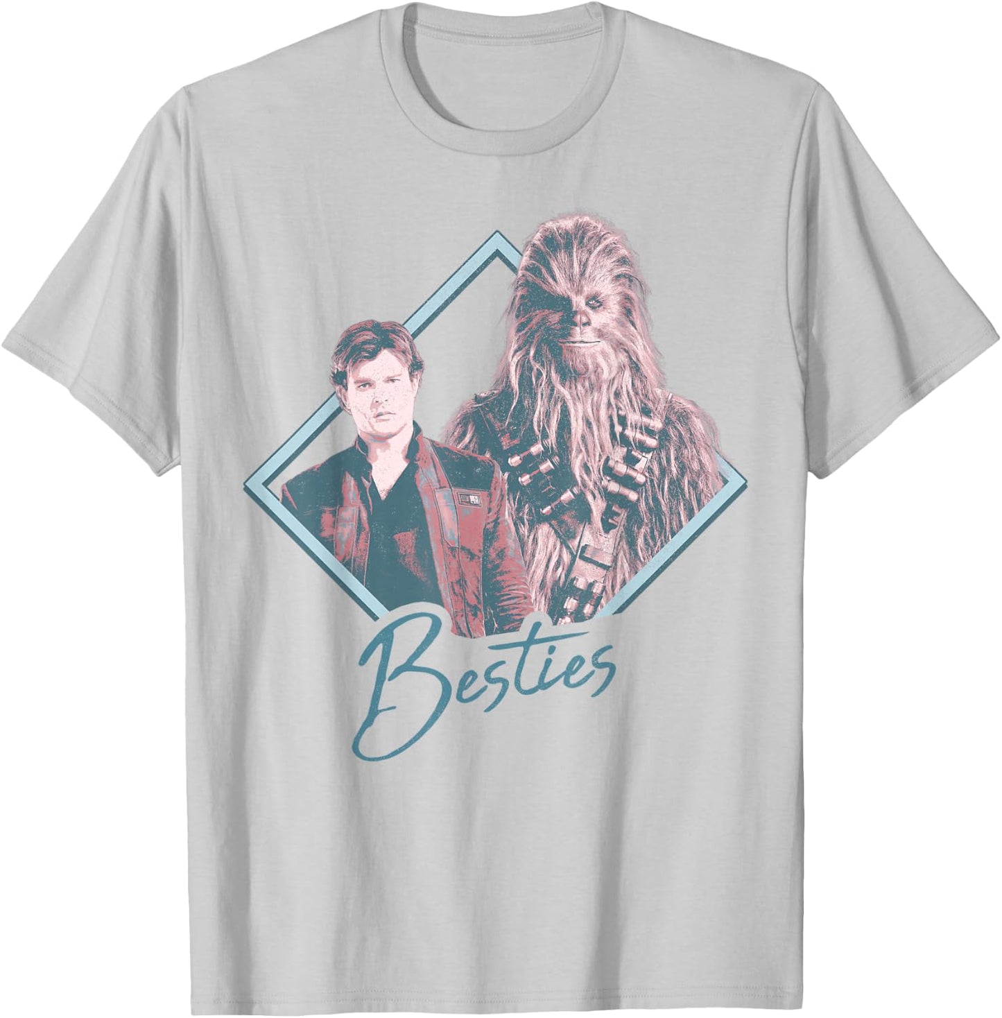 Star Wars Han Solo Movie Chewie Duo Besties Graphic T-Shirt - T-Shirt | Ash