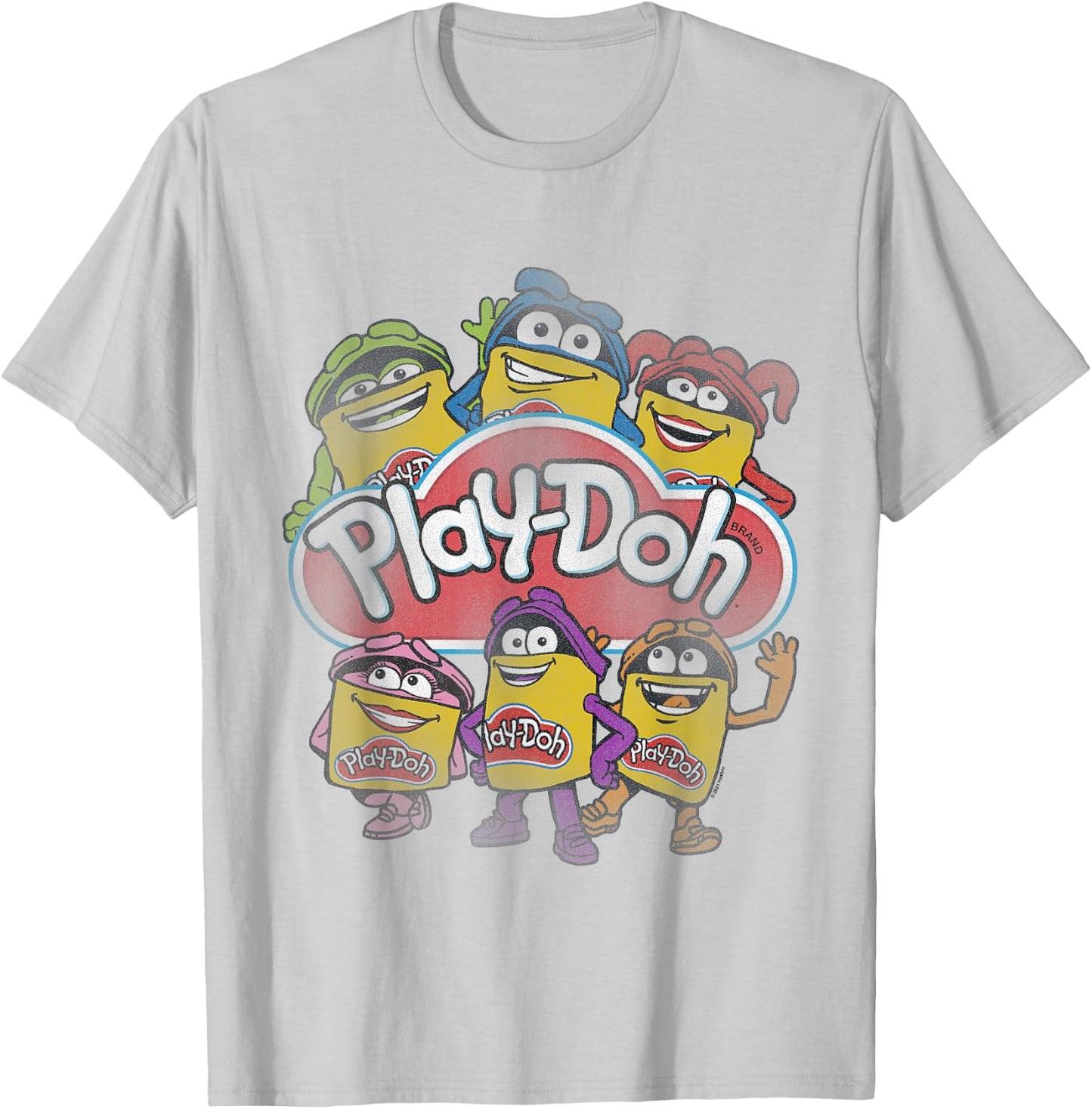 Play-Doh Colorful Characters T-Shirt - T-Shirt | Ash