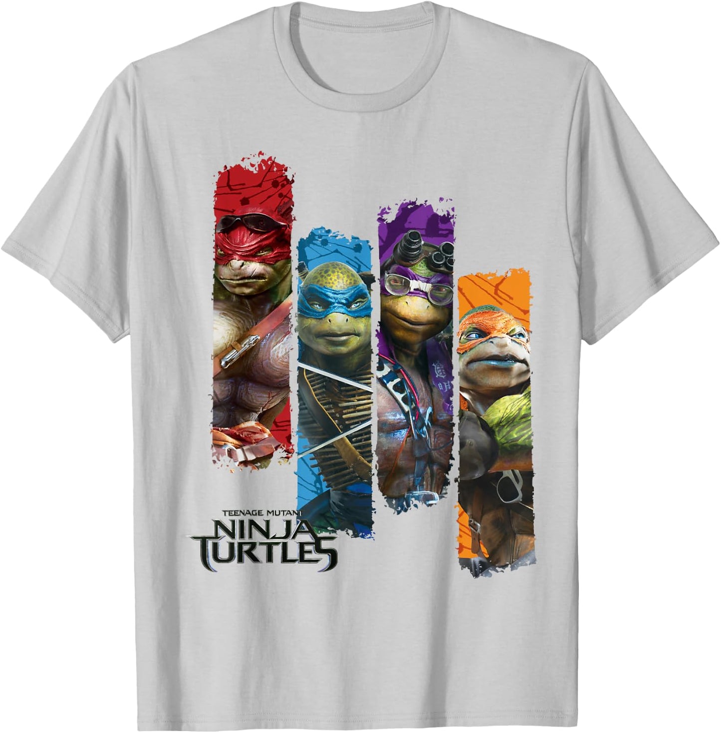 Teenage Mutant Ninja Turtles Movie Paneled T-Shirt - T-Shirt | Ash