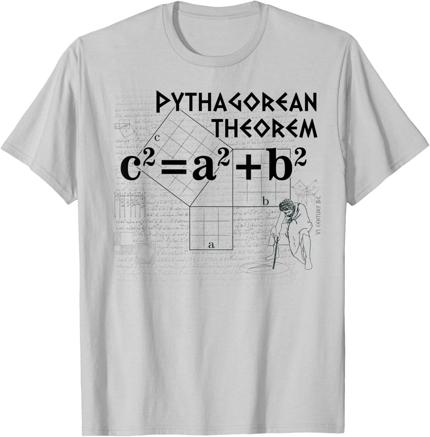 Pythagorean theorem design-2 T-Shirt - T-Shirt | Ash