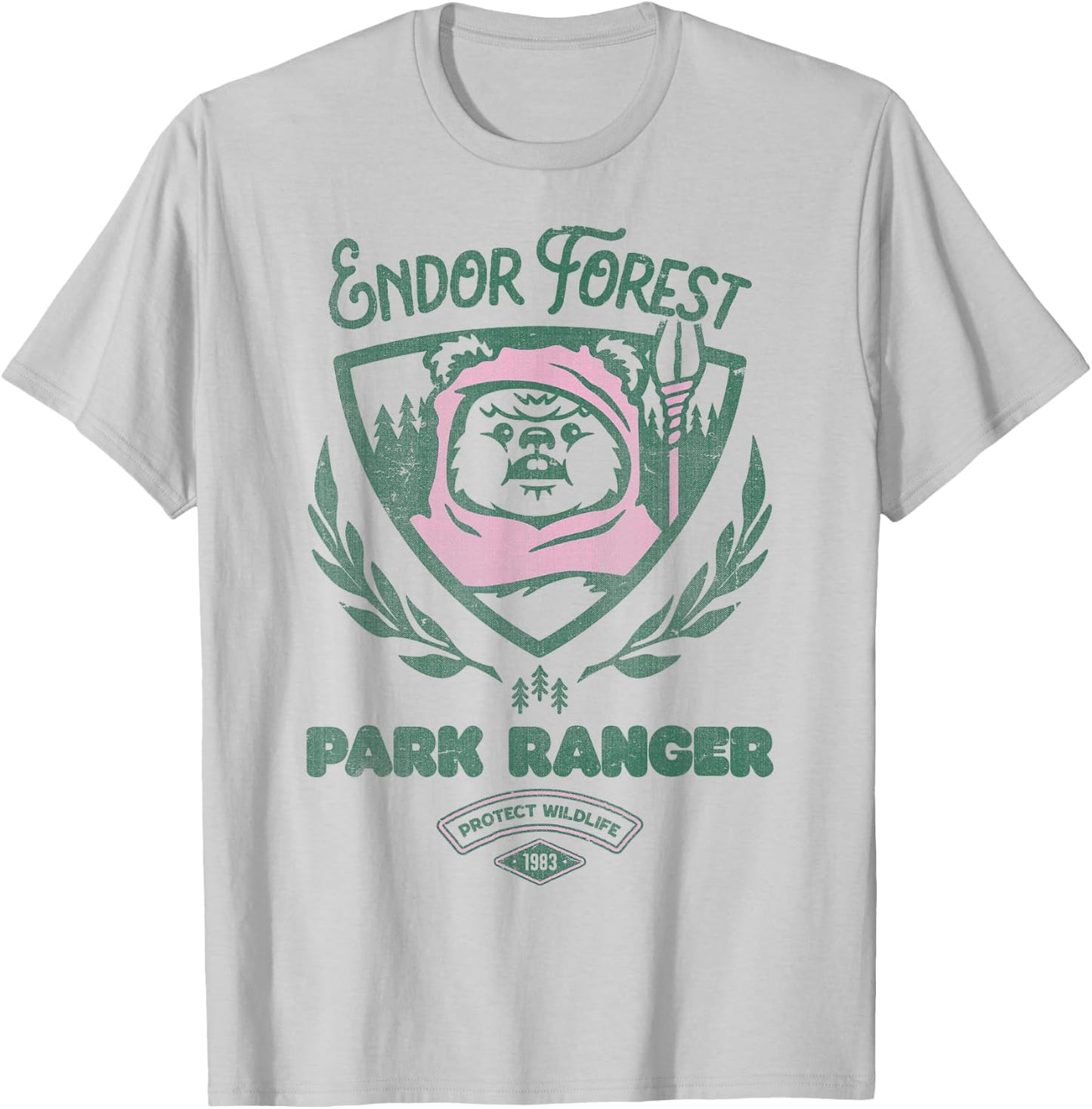 Star Wars Ewok Park Ranger T-Shirt - T-Shirt | Ash