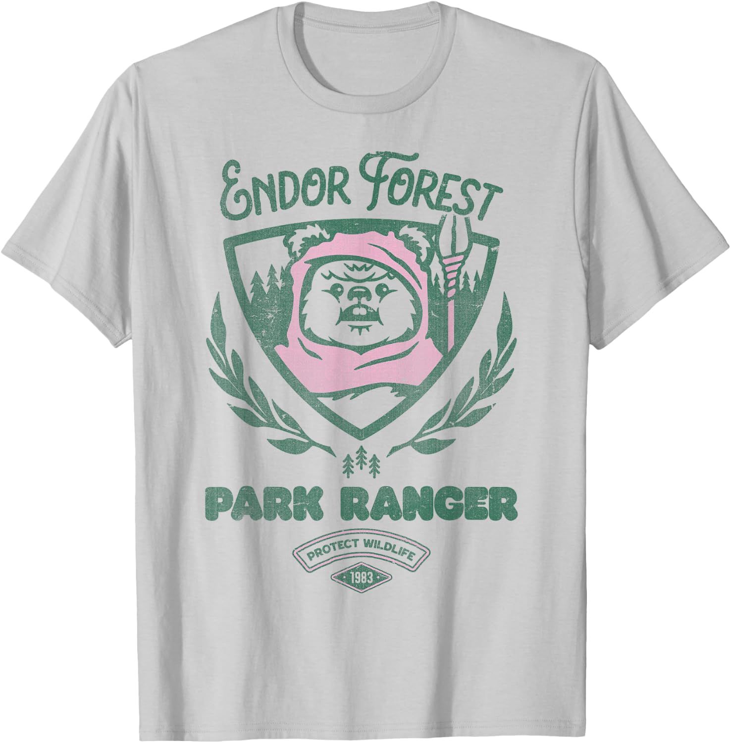 Star Wars Ewok Park Ranger T-Shirt - T-Shirt | Ash