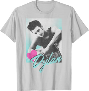 Beverly Hills 90210 Dylan McKay Heart Portrait Small T-Shirt - T-Shirt | Ash