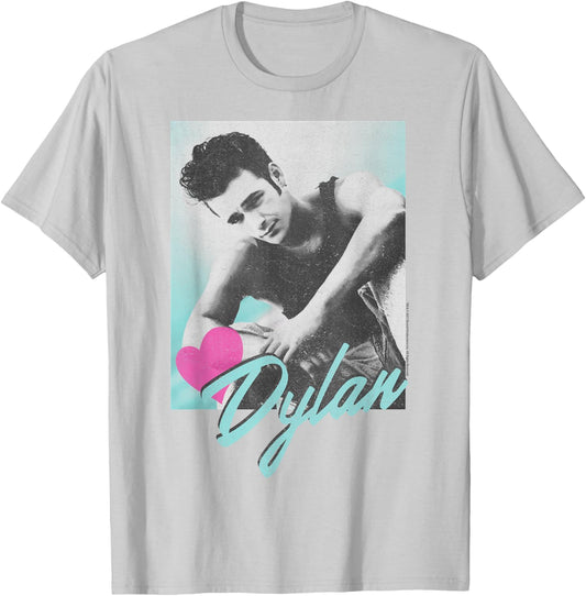 Beverly Hills 90210 Dylan McKay Heart Portrait Small T-Shirt - T-Shirt | Ash