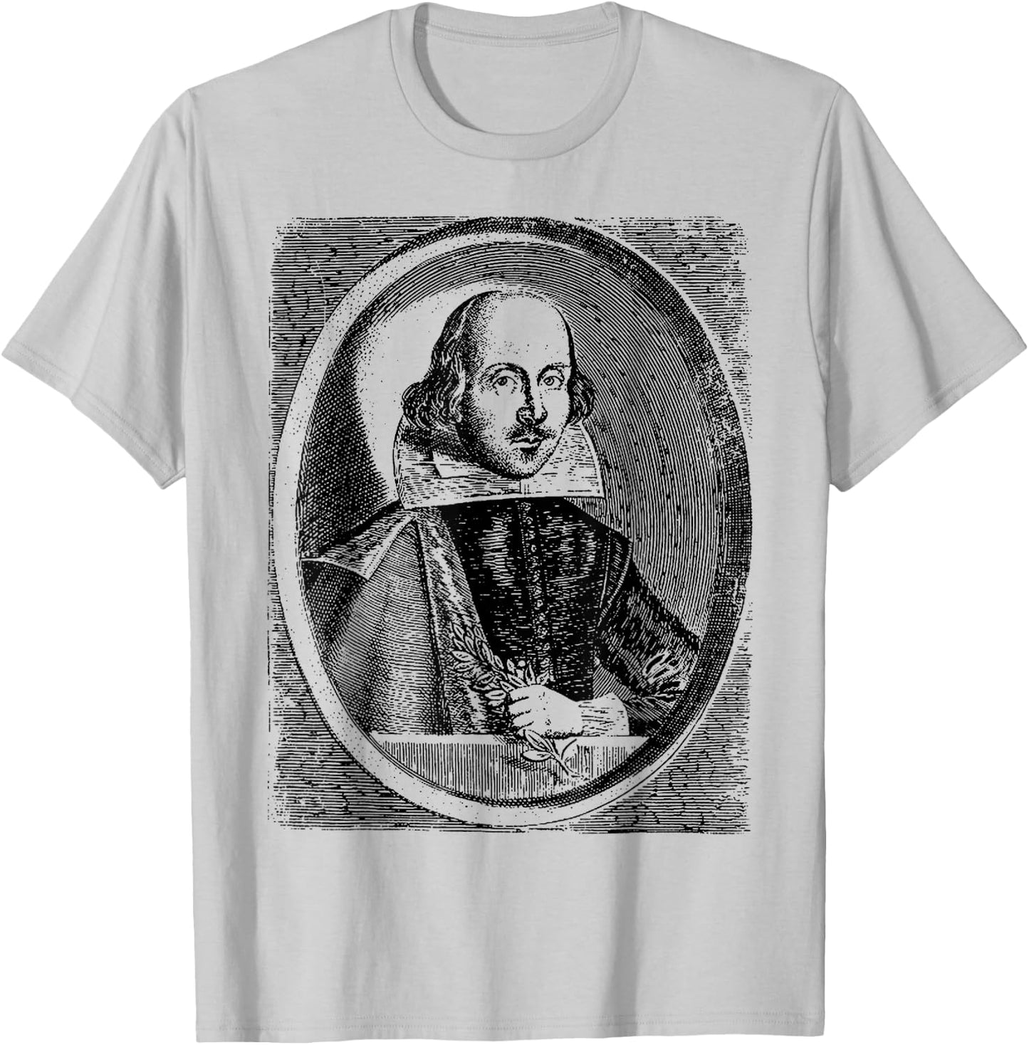William Shakespeare Retro Classic Will Shakespeare T-Shirt - T-Shirt | Ash