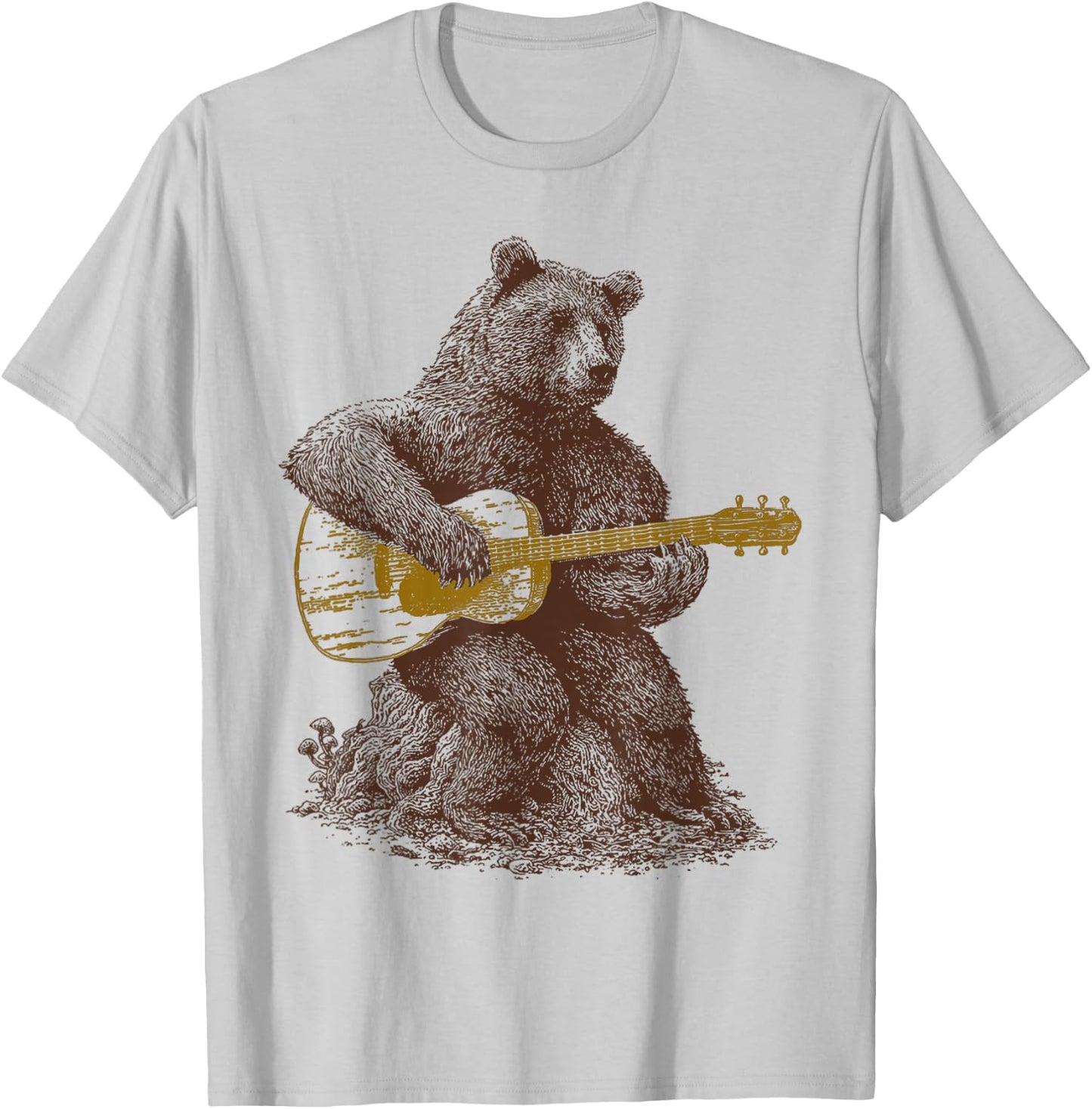 Bear plays guitar T-Shirt - T-Shirt | Ash