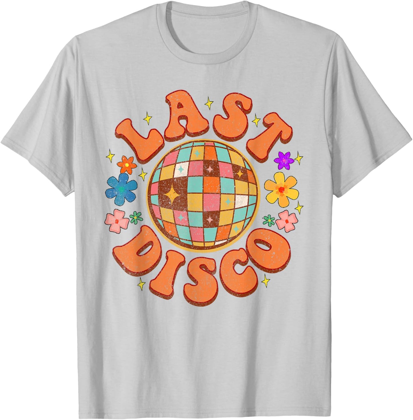 Last Disco Bride To Be Bridal Disco Bachelorette Matching T-Shirt - T-Shirt | Ash