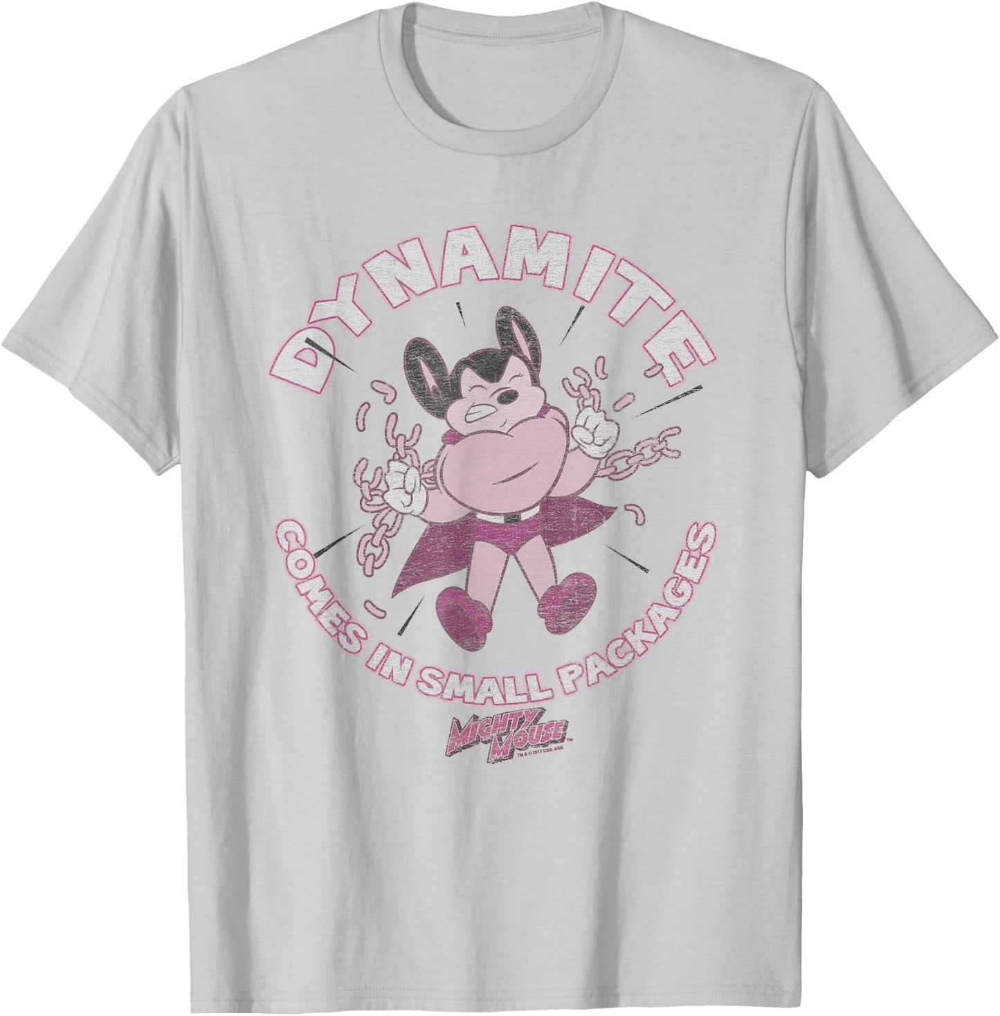 Mighty Mouse Dynamite T-Shirt - T-Shirt | Ash