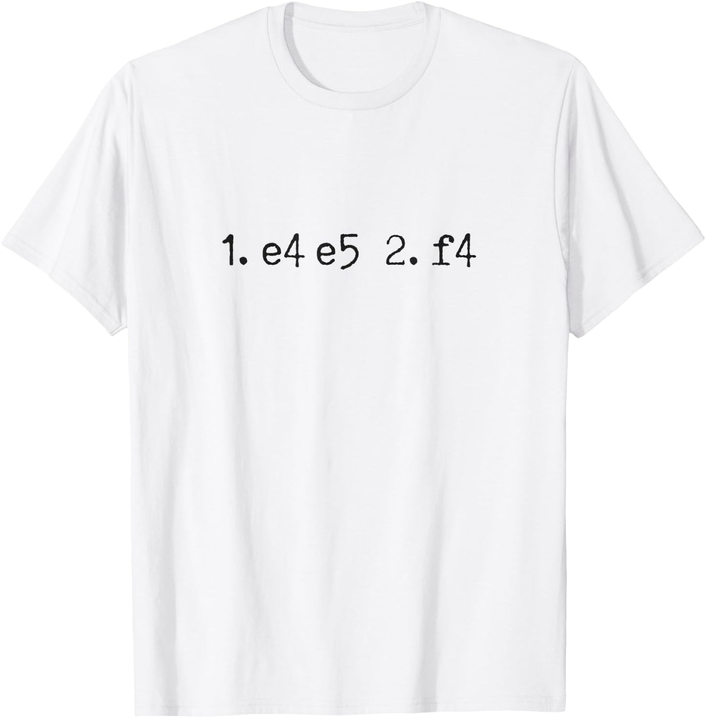 King's Gambit Chess Move Notation Chess Opening Chess T-Shirt - T-Shirt | White