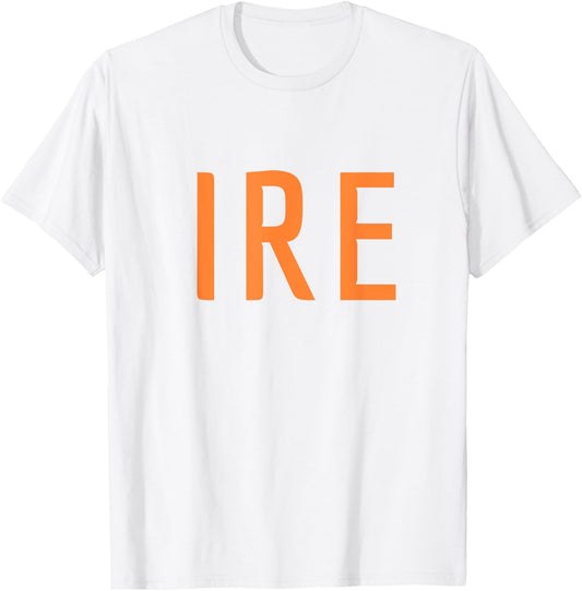 IRE - Ireland Three Part Combo Design - Irish Flag Part 1 T-Shirt - T-Shirt | White