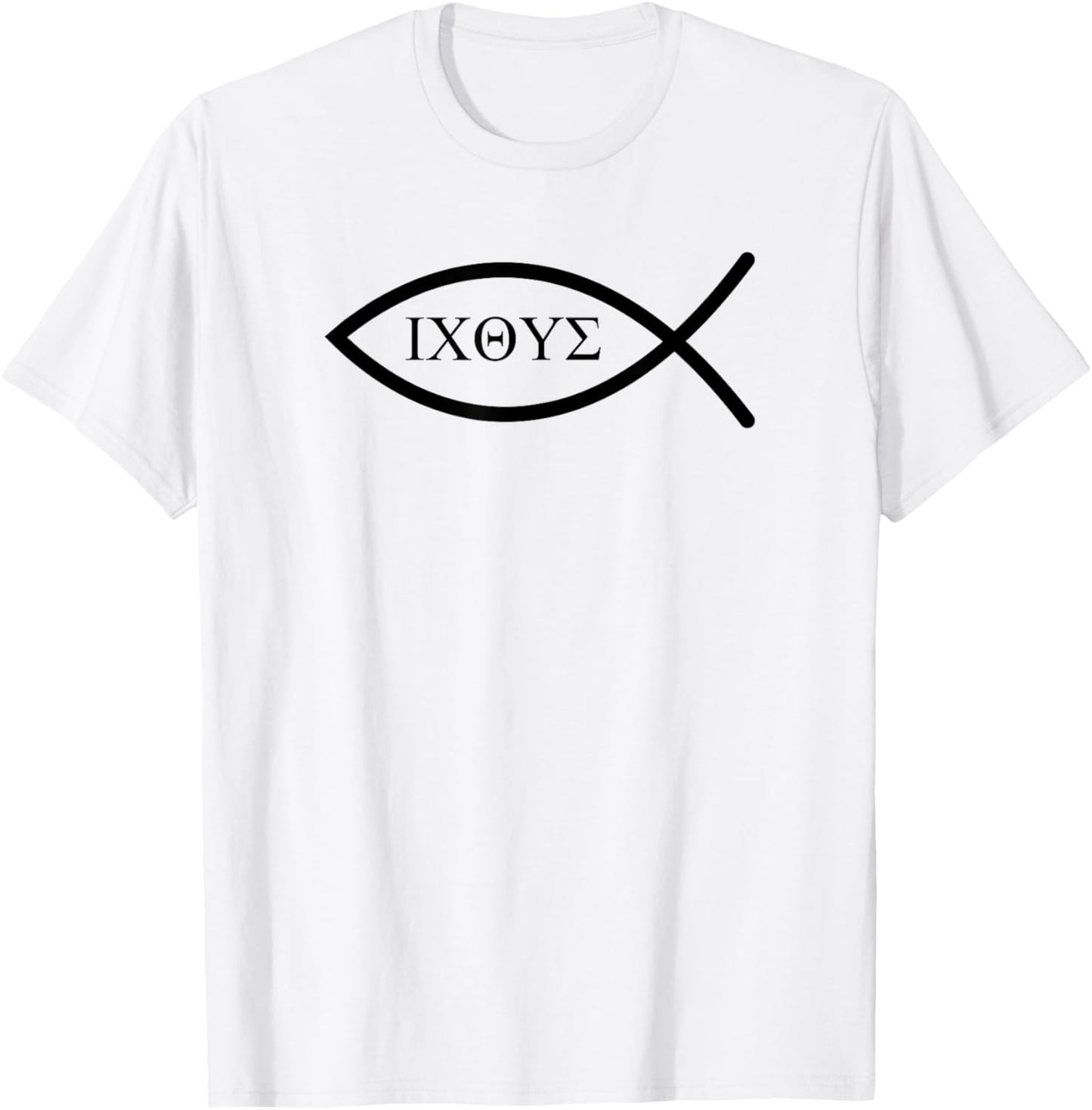 Ichthys - Symbols - Faith - Christian - Ichthys4m3 T-Shirt - T-Shirt | White