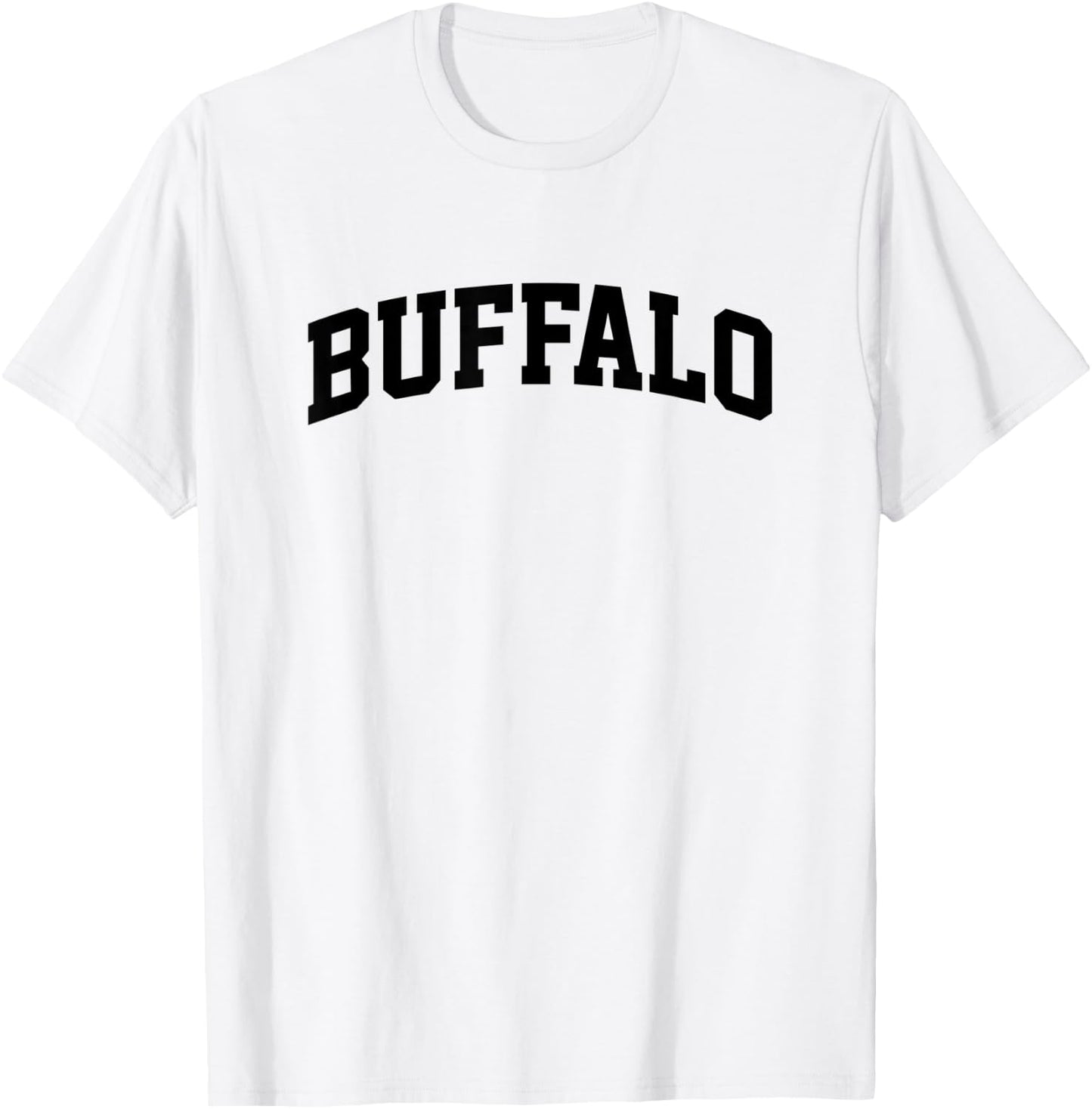 Buffalo Arch Vintage Athletic Sports Fan USA T-Shirt - T-Shirt | White