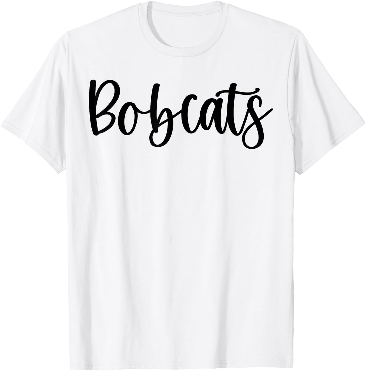Bobcats School Spirit Team Mascot Game Night T-Shirt - T-Shirt | White