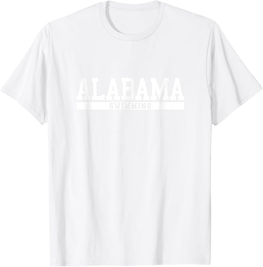 Alabama Swimming T-Shirt - T-Shirt | White