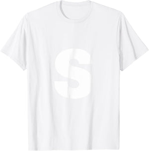 Letter S Candy T-Shirt - T-Shirt | White