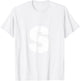 Letter S Candy T-Shirt - T-Shirt | White