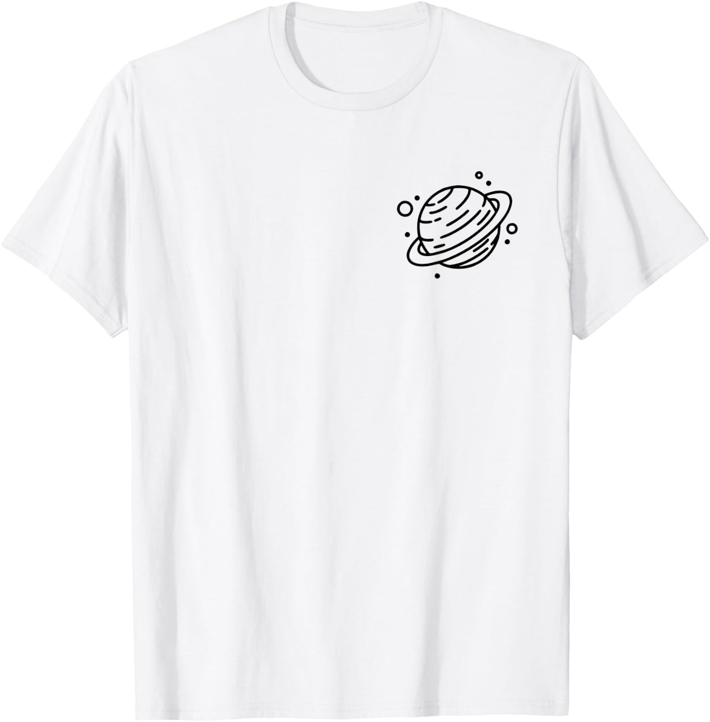 Cute & Simple Star Graphic Galaxy Space Gift T-Shirt - T-Shirt | White