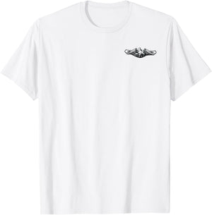 U.S Submarine Force Veteran Flag Submariner Silent Service T-Shirt - T-Shirt | White