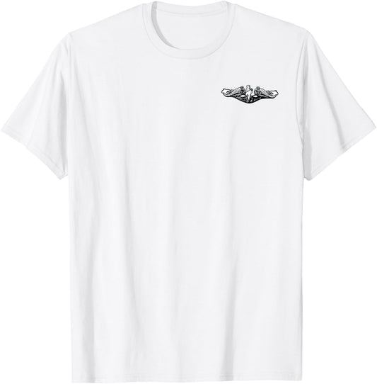 U.S Submarine Force Veteran Flag Submariner Silent Service T-Shirt - T-Shirt | White